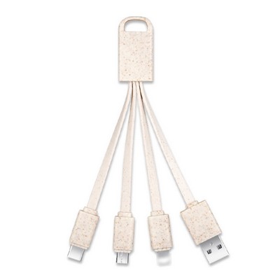 Dual-Port Beaded Charging Cable