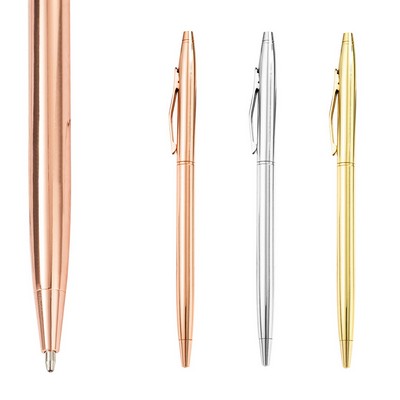 Elegant Slim Twisted Activated Metal Pen