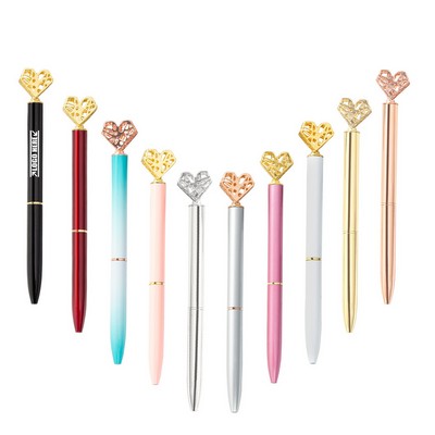 Hollow Heart Shaped Metal Pen