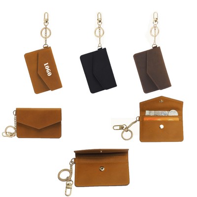 Cowhide Short Mini Clutch Bag