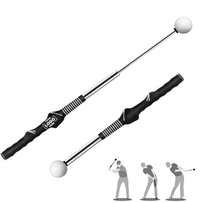 Retractable Golf Swing Trainer Aid