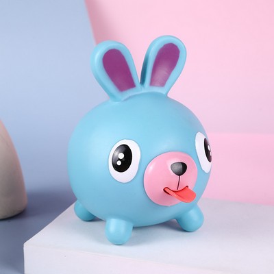 Rabbit Squeeze Toy with Tongue