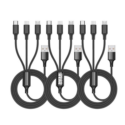 3 in 1 Nylon USB Charging Cord