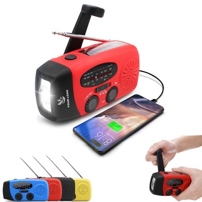 Hand-Crank Emergency Radio With Power Bank