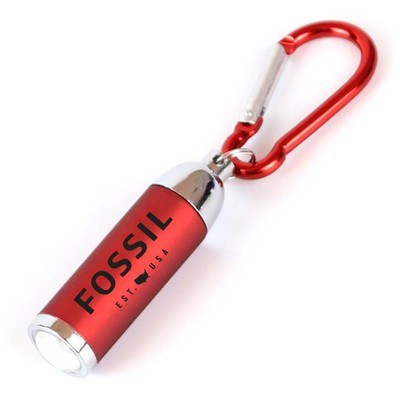 LED Flashlight Keychain with Carabiner