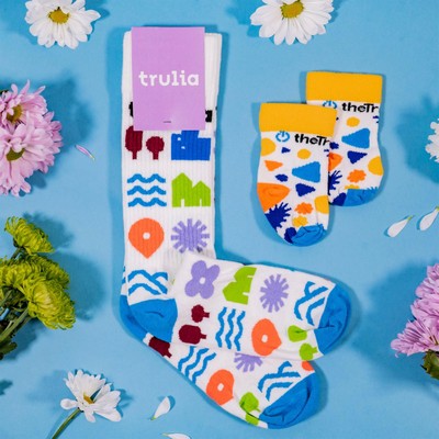 Regular Earth Day Socks - Step Lightly for the Planet - American Made