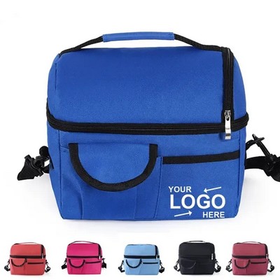 Double-Layer Insulated Lunch Bag