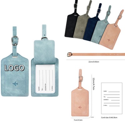 PU Leather Luggage Tag