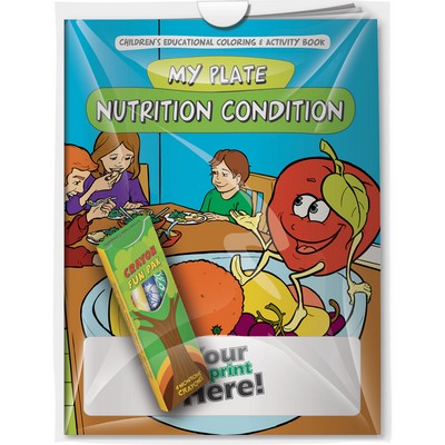 Combo Pack - CB1083 Coloring Book & 4-Pack of Crayons in a Poly Bag