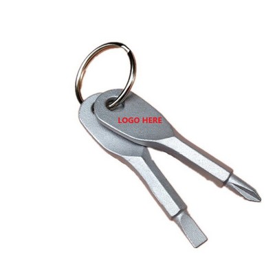 Stainless Steel Screwdriver Keychain