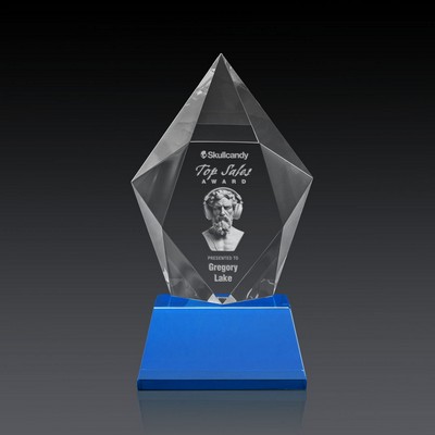 Devron Award on Base (3D) - Optical/Sky Blue 7¾"