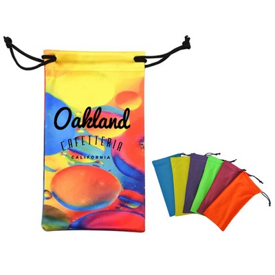 Sublimation Microfiber Glass Cleaning Cloth Bag