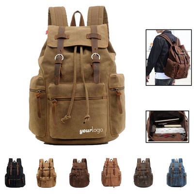 Large Capacity Canvas Backpack