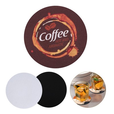 Sublimation 4" Absorbent Round Coaster