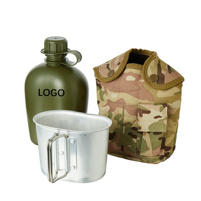 Milltary Tactical Aluminum Water Bottle Canteens