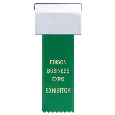 Name Badge w/ Custom Printed Ribbon (3"x2")