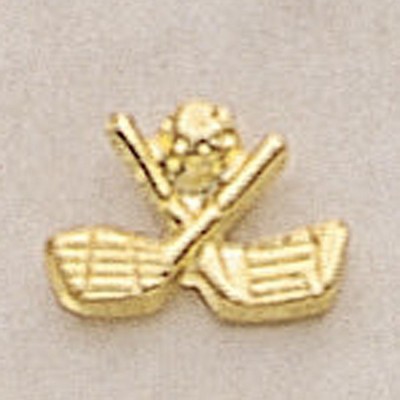 Golf Clubs & Ball Marken Design Cast Lapel Pin (Up to 5/8")