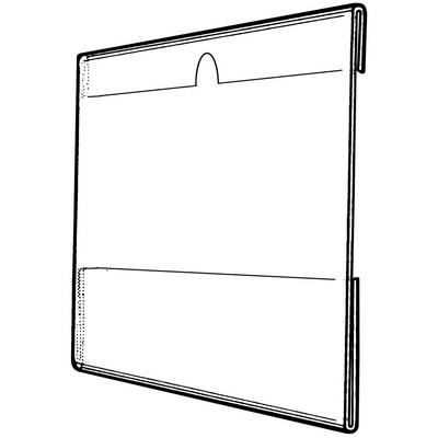 Acrylic Wall Poster Frame w/Notch (8 1/2"x11")