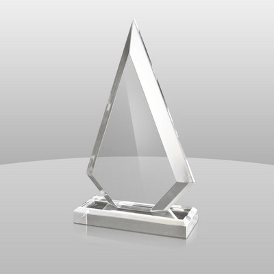 Clear Arrowhead Award (13"x6 1/2"x2")