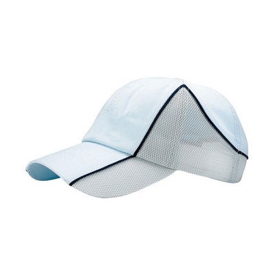 Microfiber Mesh Back Cap w/ Self-Fabric Piping