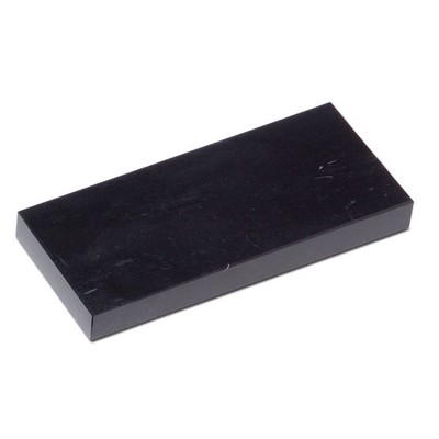 Jet Black Rectangular Marble Base (5"x5/16"x4")