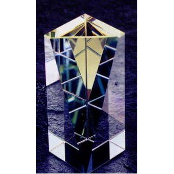 Crystal Rainbow Pillar Award (1 9/16"x1 9/16"x4")