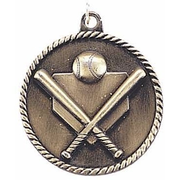 Medals, "Baseball" - 2" High Relief