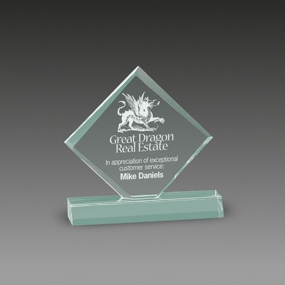 Corporate Diamond Jewel Bevel Award (6"x7")