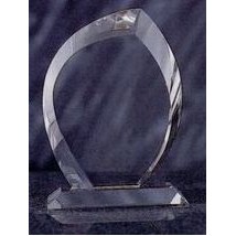 7" Optic Crystal Arc Award