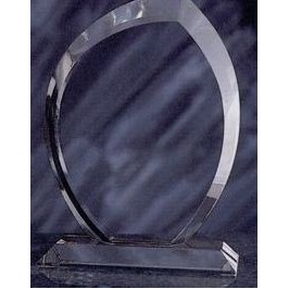 10" Optic Crystal Arc Award