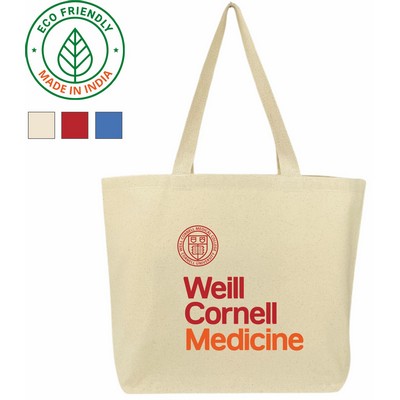 10 oz Cotton Canvas Tote Bag - Eco Friendly Convention Tote 19 x 14 x 5