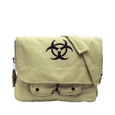 Khaki Vintage Biohazard Paratrooper Shoulder Bag