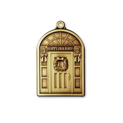 Solid 1.5" Brass Non Imprinted Stock Door Ornament