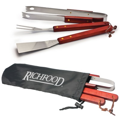 3 Piece BBQ Tool Set