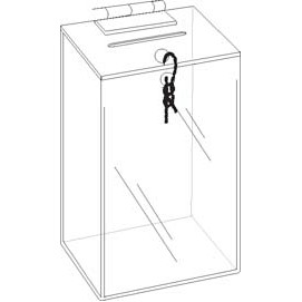 Locking Ballot/ Suggestion Box/ Coin Box