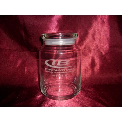 26 Oz. Glass Candy Jar w/Lid