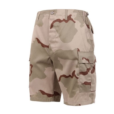 Tri-Color Desert Camo Twill Battle Uniform Combat Shorts (2XL)