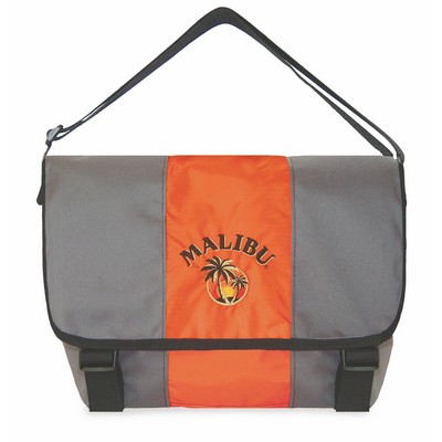 Large Manhattan Messenger Bag Decorative Band-600D Polyester