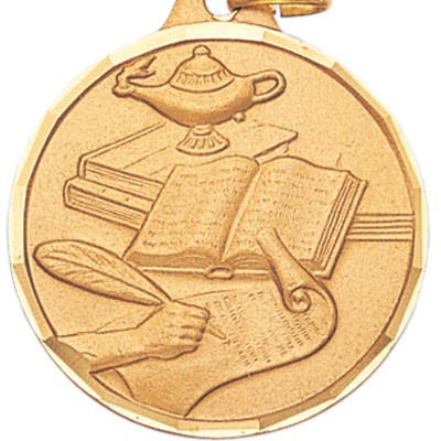 Lamp of Learning E Series Die Struck Academic Medal