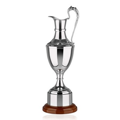 9" British Made Nickel Plated Claret Jug