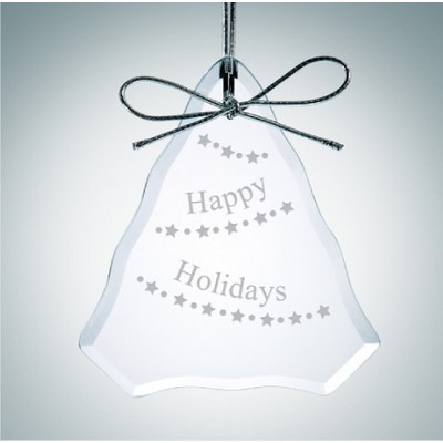 Premium Tree Shape Clear Glass Ornament Award