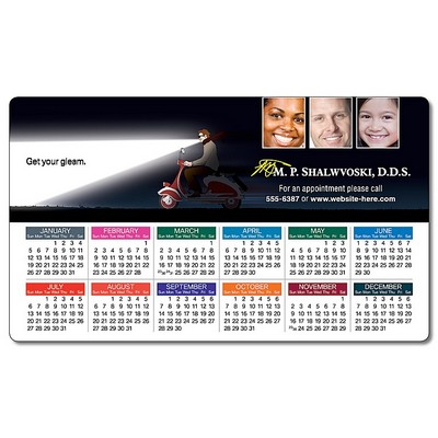 Health Calendar Magnet - 3.5x6 Round Corners - 25 mil.