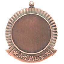 Medal, "Insert Holder" 3rd Place - 2 1/2" Dia.