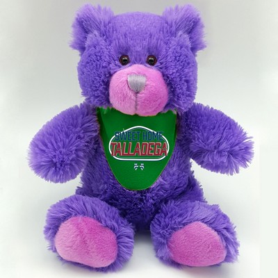 Colorful Cuties 8" Sitting Bear - Purple