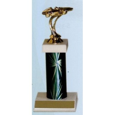 8" Small Pinewood Derby Economy Series Trophy