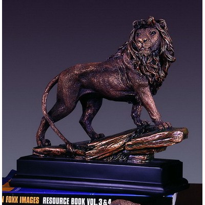 Lion figurine, 11"W x 11"H