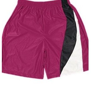 Adult Dazzle 5" Inseam Athletic Short w/ Contrast 2 Color Left Side Panel