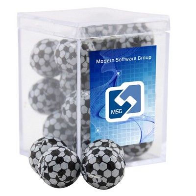 Acrylic Box w/Chocolate Soccer Balls