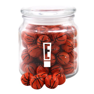 Jar w/Chocolate Basketballs