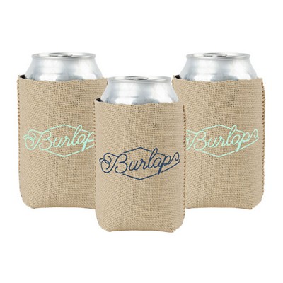 Burlap Neoprene Kolder Kaddy Coolie